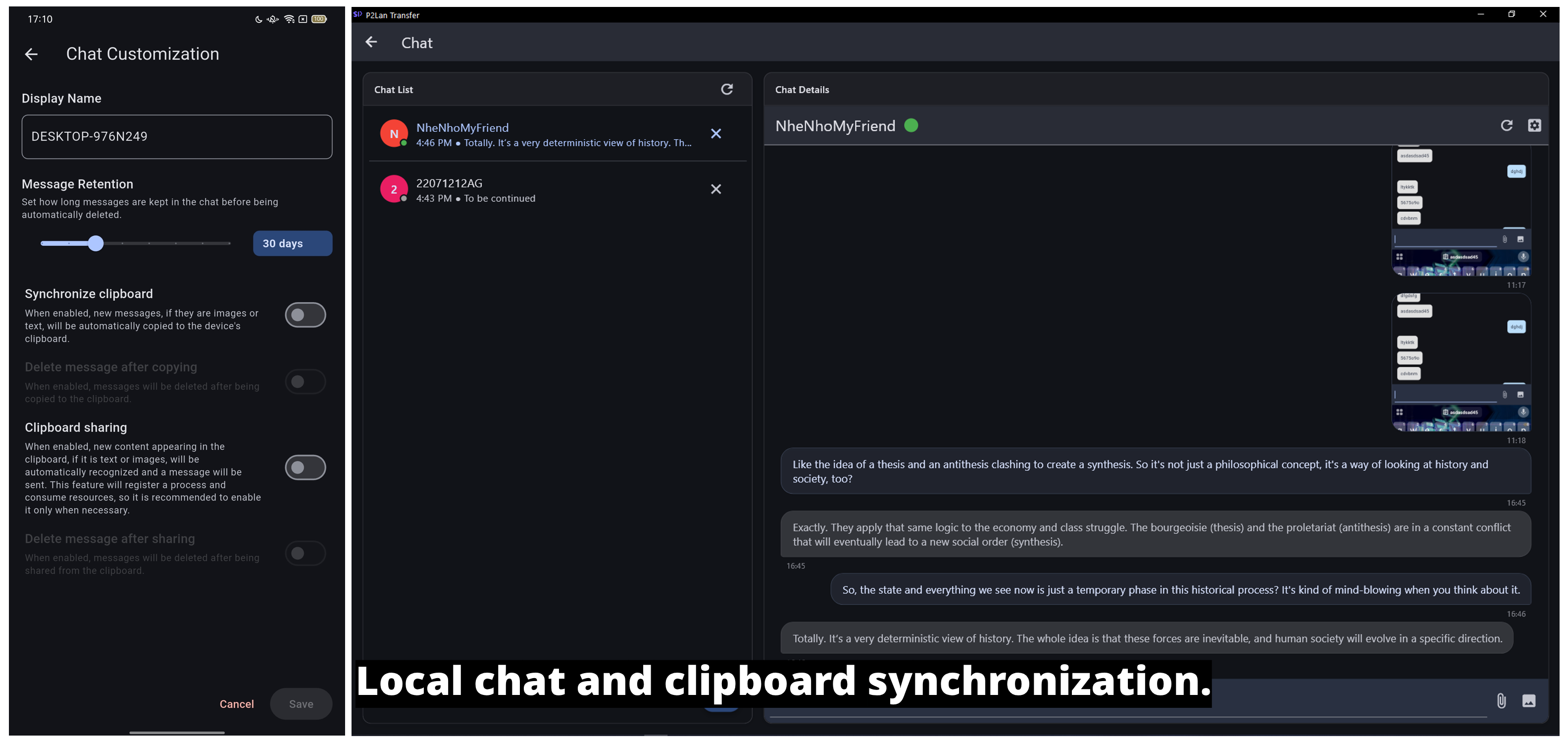 Settings Panel